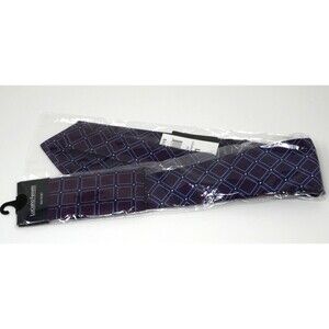 Luciano Ferretti 100% Silk Tie Set ~ Blue/Red